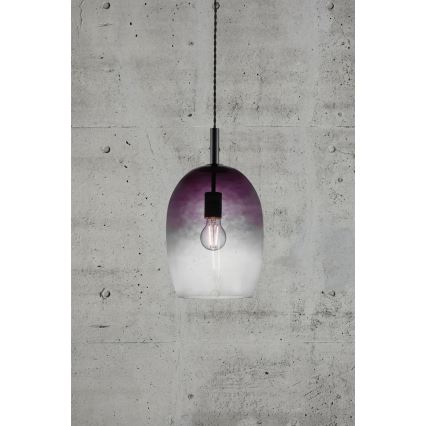 Nordlux - UMA kábeles függőlámpa 1xE27/40W/230V Ø 23 cm fekete/füstszínű