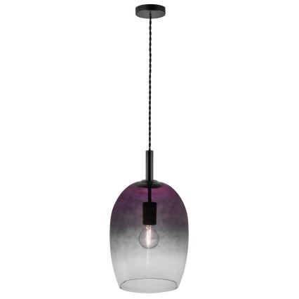Nordlux - UMA kábeles függőlámpa 1xE27/40W/230V Ø 23 cm fekete/füstszínű