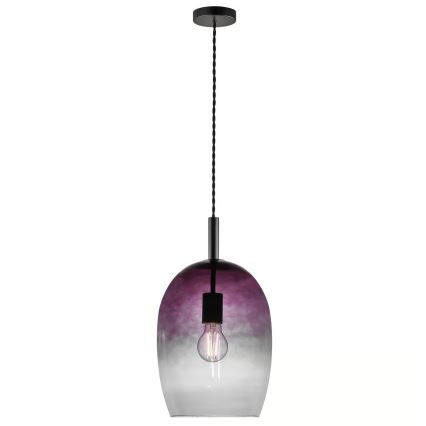 Nordlux - UMA kábeles függőlámpa 1xE27/40W/230V Ø 23 cm fekete/füstszínű