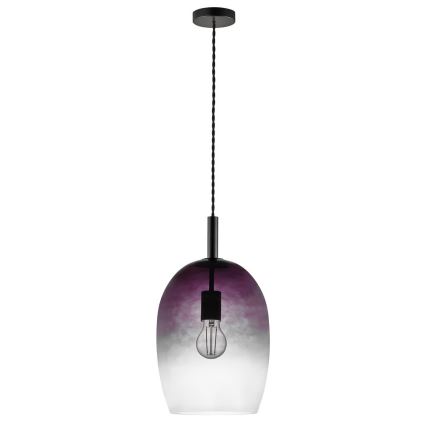 Nordlux - UMA kábeles függőlámpa 1xE27/40W/230V Ø 23 cm fekete/füstszínű