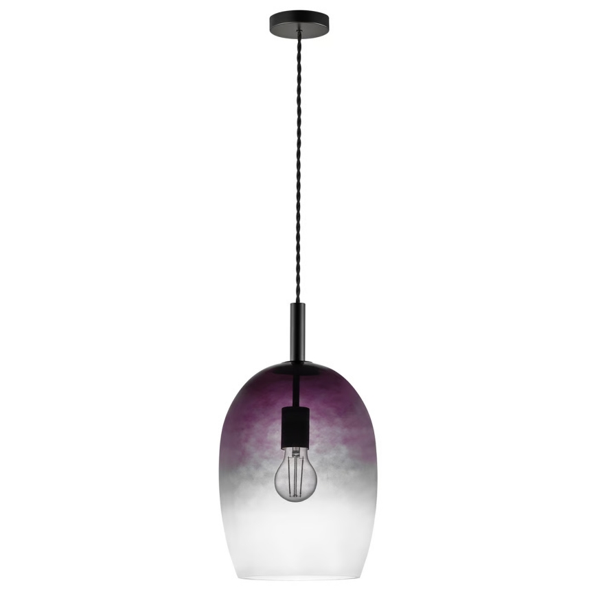Nordlux - UMA kábeles függőlámpa 1xE27/40W/230V Ø 23 cm fekete/füstszínű