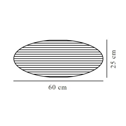 Nordlux - Lámpabúra VILLO E27 átmérő 60 cm szürke