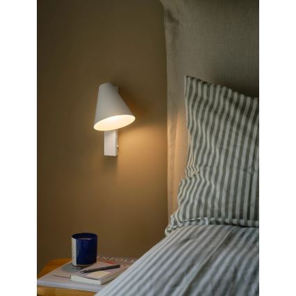 Nordlux - WILMER USB-s fali lámpa 1xE14/40W/230V fehér