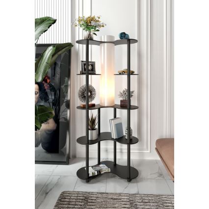 NOTO állólámpa polcokkal 1xE27/40W/230V fekete