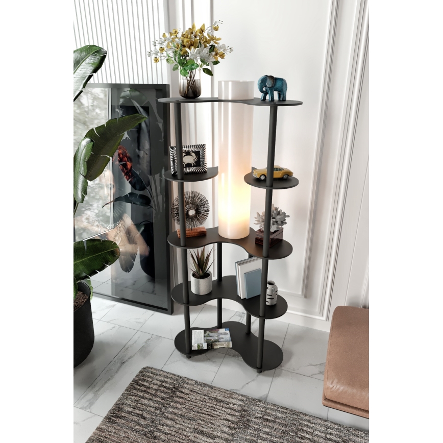 NOTO állólámpa polcokkal 1xE27/40W/230V fekete