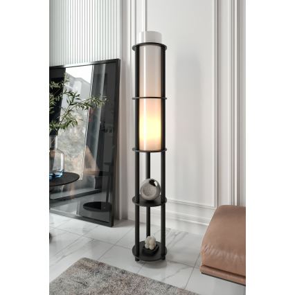 NOTO polcos állólámpa 1xE27/40W/230V fekete