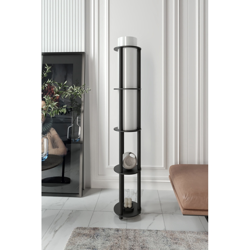 NOTO polcos állólámpa 1xE27/40W/230V fekete