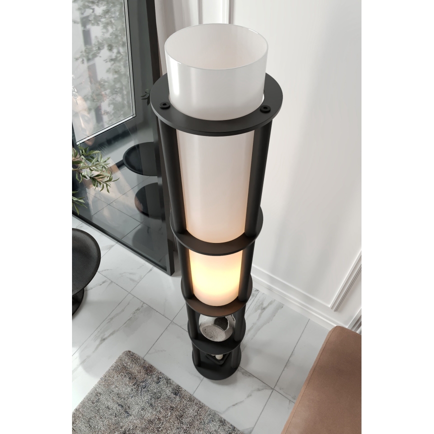 NOTO polcos állólámpa 1xE27/40W/230V fekete