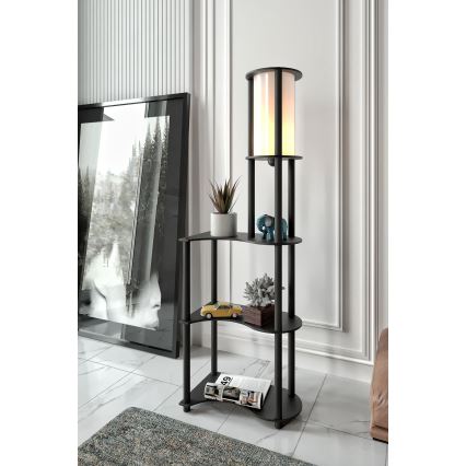 NOTO polcos állólámpa 1xE27/40W/230V fekete