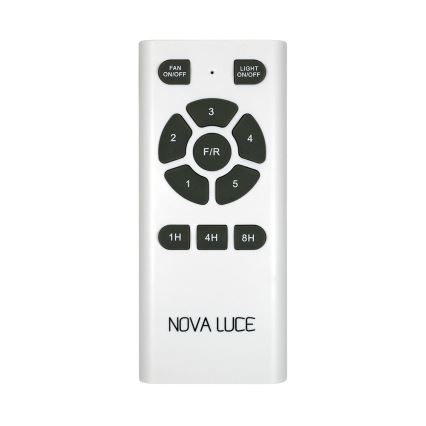 NOVA LUCE 5260261 - LED Mennyezeti ventilátor MOONSOON LED/18W/230V + távirányító fehér