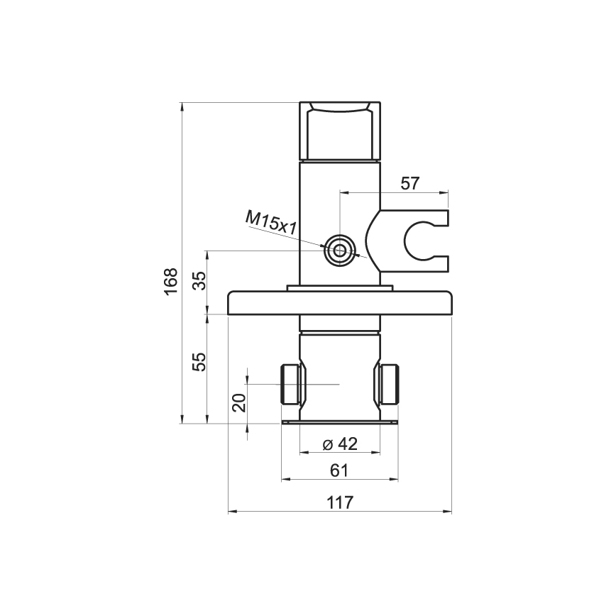 Novaservis-Bidécsap permetezővel rejtett beépítéshez METALIA fényezett króm