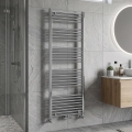 Novaservis - Egyenes fürdőszobai létrás törölközőszárító radiátor 544W/230V 160x60 cm fényes króm