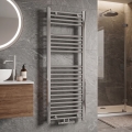 Novaservis - Fürdőszobai létrás törölközőszárító radiátor 318W/230V 120x45 cm fényes króm egyenes
