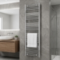 Novaservis - Fürdőszobai törölközőszárító radiátor 423W/230V 160x45 cm fényes króm egyenes