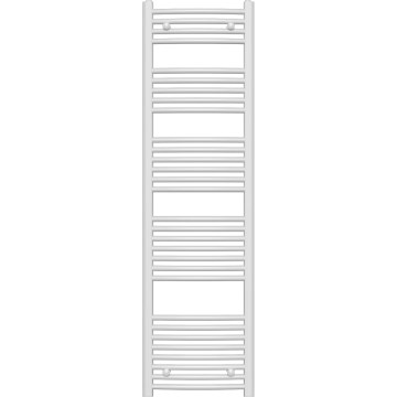 Novaservis - Fürdőszobai törölközőszárító radiátor 648W/230V 160x45 cm fehér, lekerekített