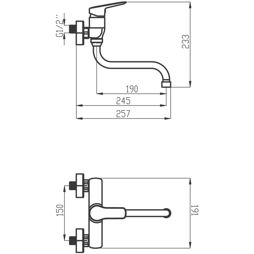 Novaservis - Mosdó/mosdócsap METALIA fényezett króm