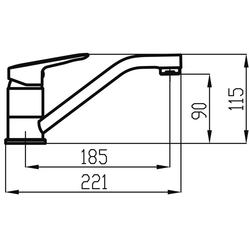 Novaservis - Mosdó/mosdócsap METALIA fényezett króm