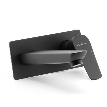Novaservis - Mosdócsap rejtett beépítéshez METALIA ECO matt fekete