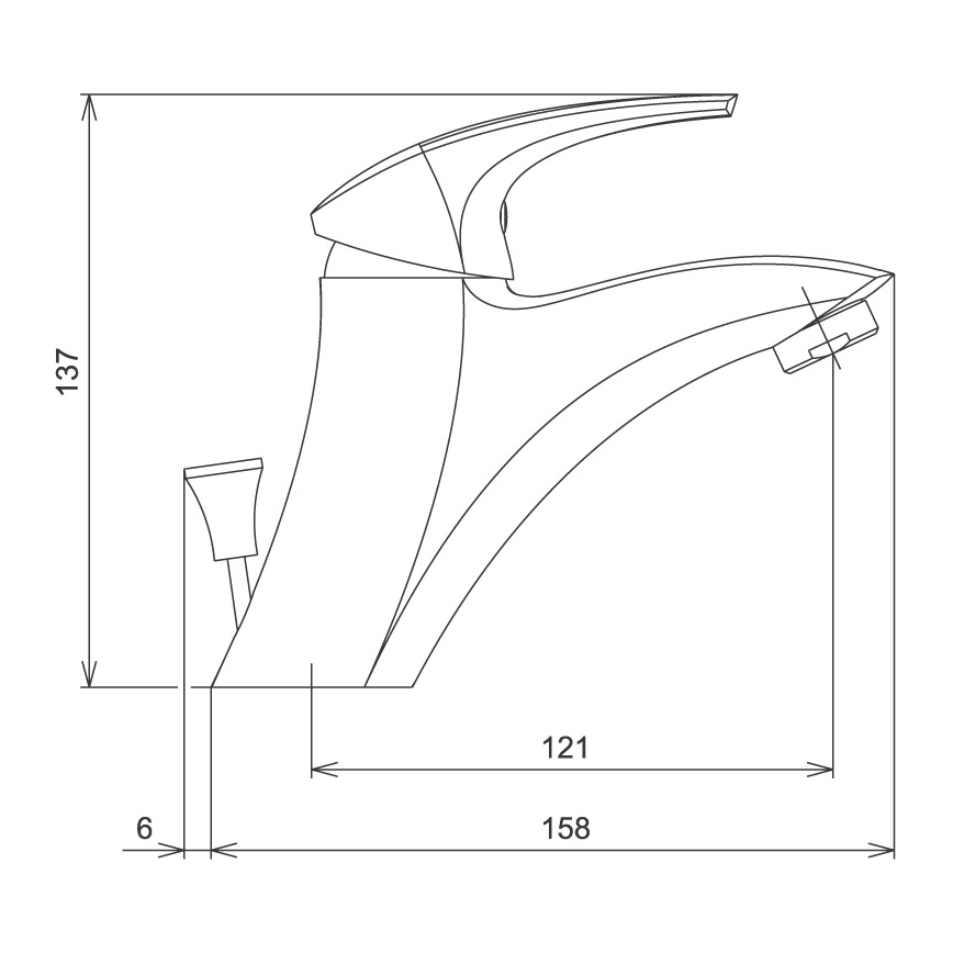 Novaservis - Mosdócsaptelep METALIA fehér