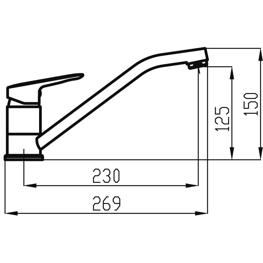 Novaservis - Mosogató csap METALIA fényezett króm
