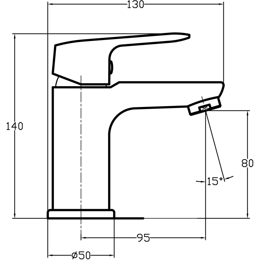 Novaservis - TITANIA COSMOS mosdó csaptelep, fényes króm