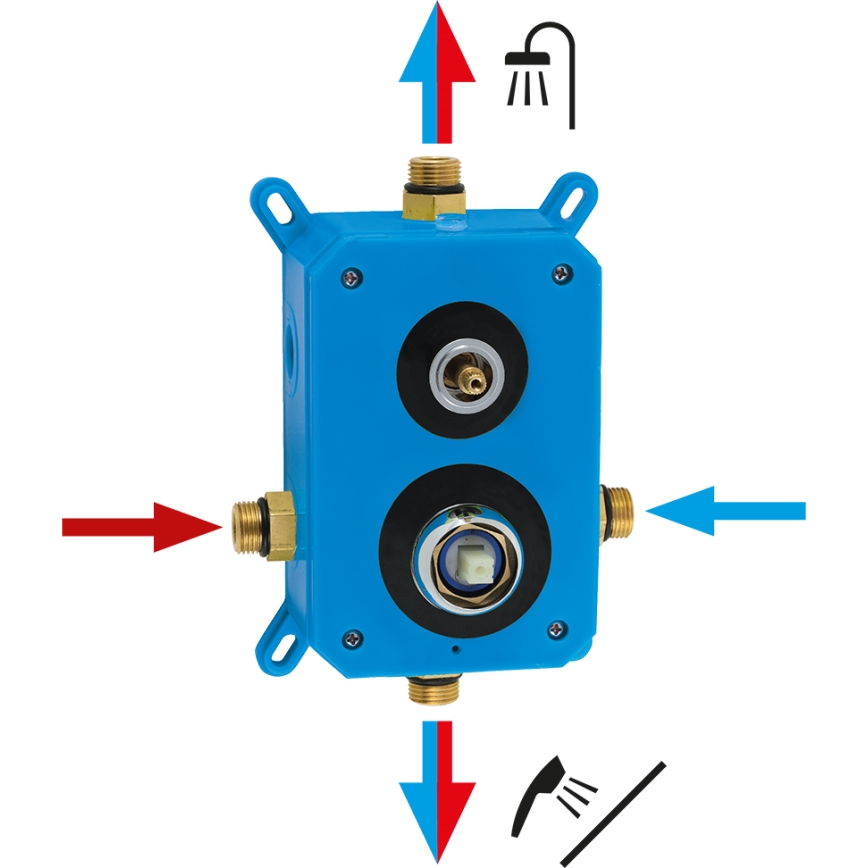 Novaservis - Zuhanykészlet rejtett csappal METALIA ECO fényezett króm