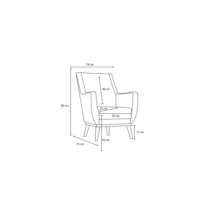 NUPI krémszínű fotel