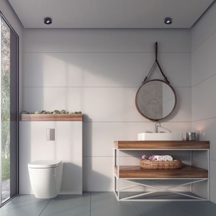 Beépíthető spotlámpa NUSA 1xGU5,3/MR16/50W/12V kerek fekete