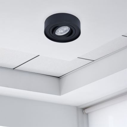 Beépíthető spotlámpa NUSA 1xGU5,3/MR16/50W/12V kerek fekete