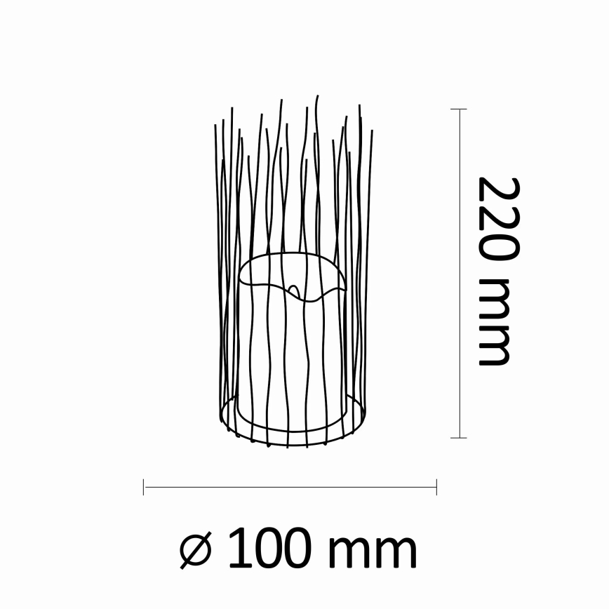 LED Kültéri dekorációs lámpa NYBORG LED/2xAA 22 cm IP44 meleg fehér