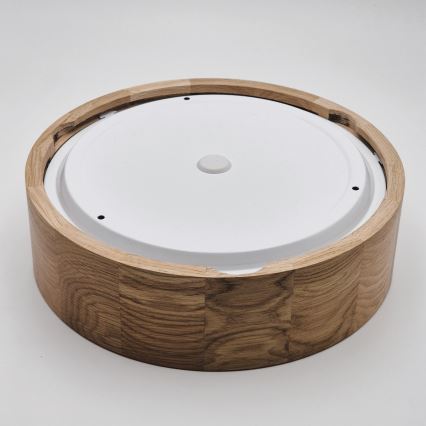 Fürdőszobai mennyezeti lámpatest OAK 2xE27/15W/230V IP54 tölgy, átm. 27 cm