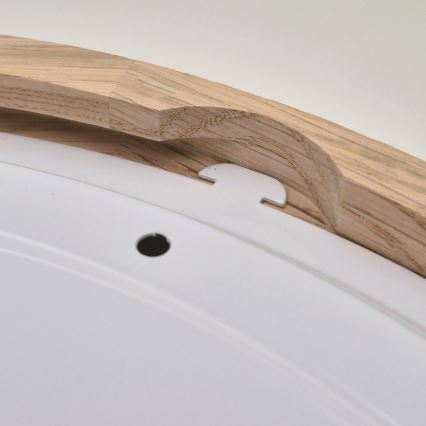 Fürdőszobai mennyezeti lámpatest OAK 2xE27/15W/230V IP54 tölgy, átm. 27 cm