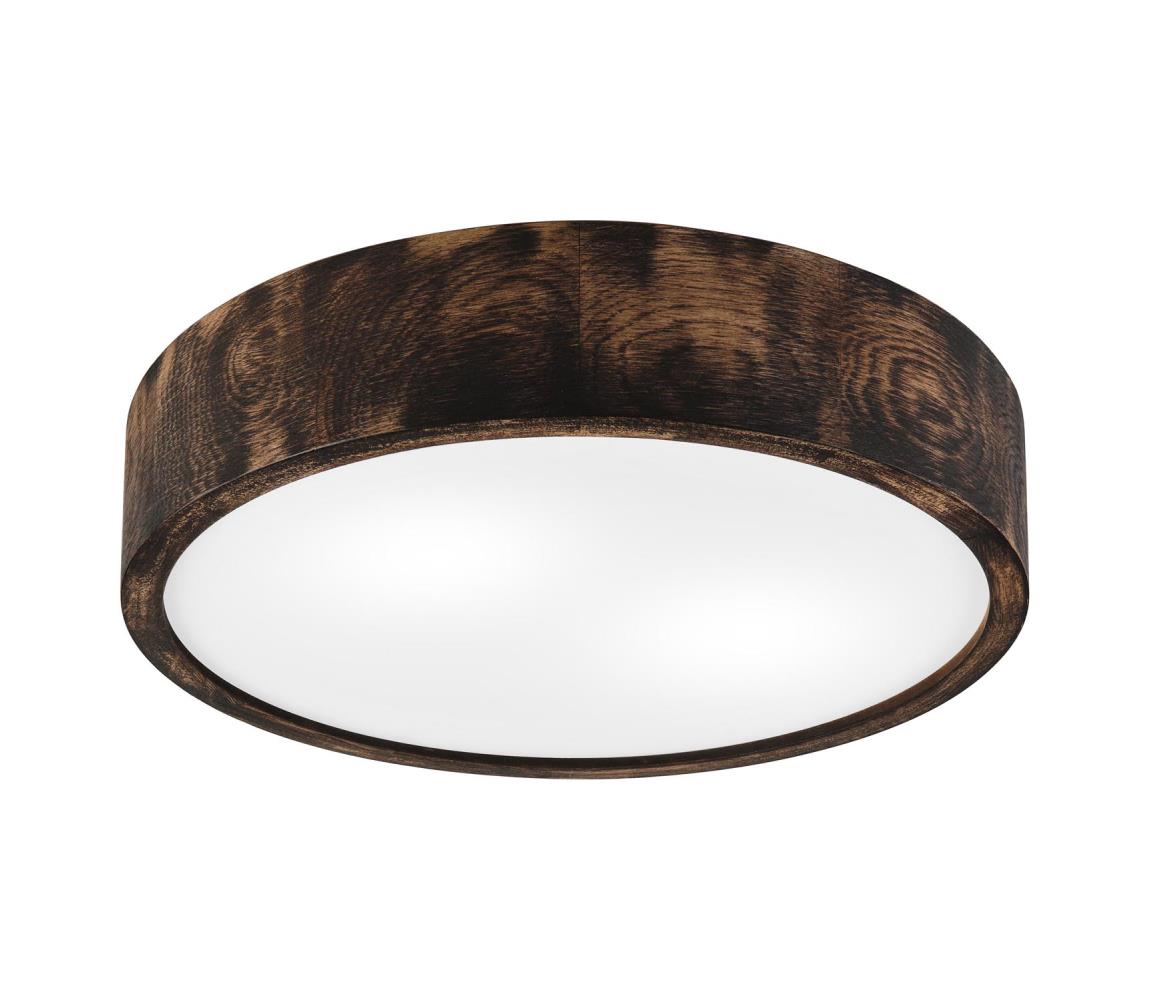 OAK SMOKY mennyezeti lámpa 2xE27/15W/230V, 37,5 cm, tölgy/sötétbarna LD