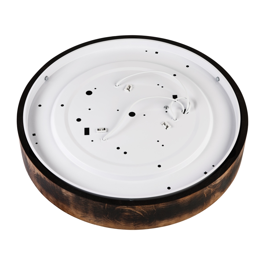 Mennyezeti lámpa OAK SMOKY 3xE27/15W/230V Ø 47,5 cm tölgy/sötétbarna