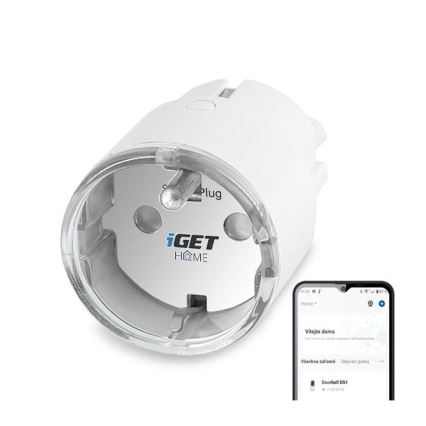 Okos konnektor fogyasztásméréssel 3680 W/230 V Wi‑Fi Tuya