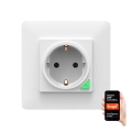 Okos konnektor SMART 3680W/230V/16A Wi-Fi Tuya SCHUKO