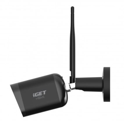 Okos kültéri kamera Full HD 1080p érzékelővel, 12V, IP65, Wi-Fi, Tuya, fekete
