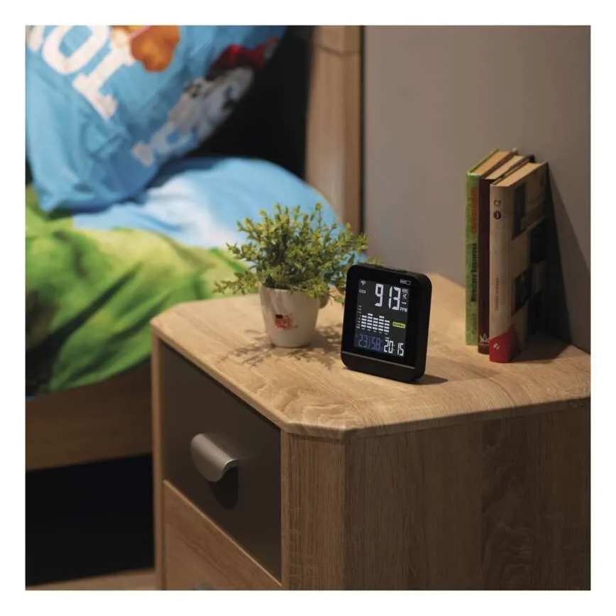 Okos levegőminőség-monitor GOSMART 5V Wi-Fi