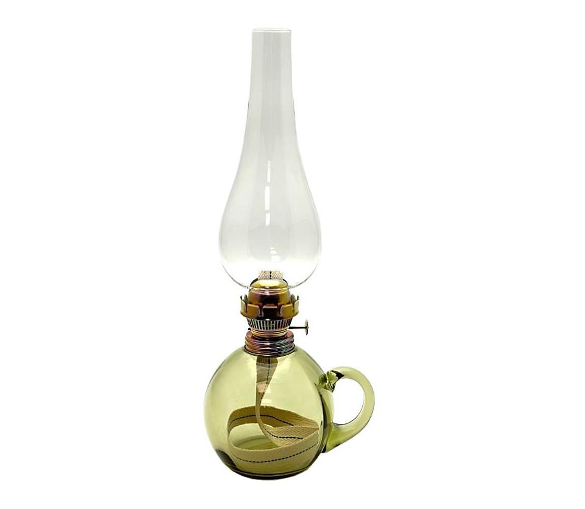 Floriánova huť Olajlámpa SOFIE 38 cm zöld