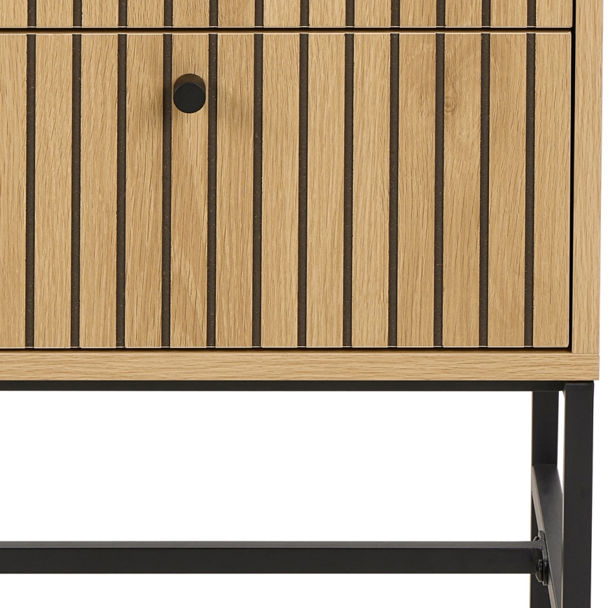 OLIVIA fiókos éjjeliszekrény, tölgy