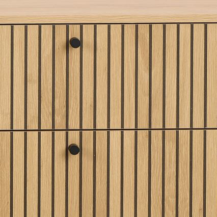 OLIVIA fiókos komód, tölgy