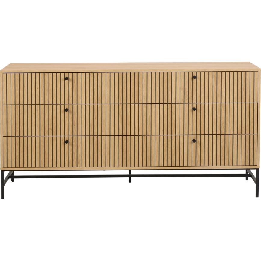 OLIVIA fiókos komód, tölgy