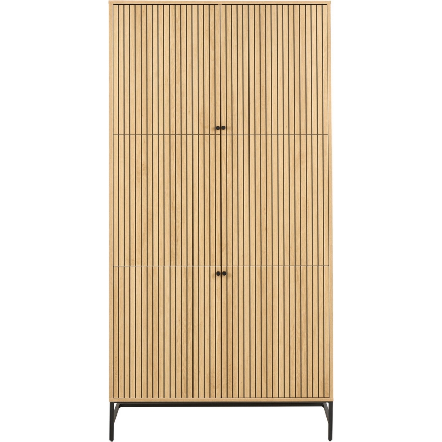 OLIVIA gardróbszekrény 99x200 cm, tölgy