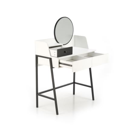 Öltözködő asztal AGNES 120x80 cm fehér/fekete