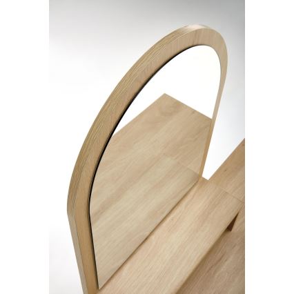 Öltözködő asztal CARMEN 136x104 cm bézs/fekete