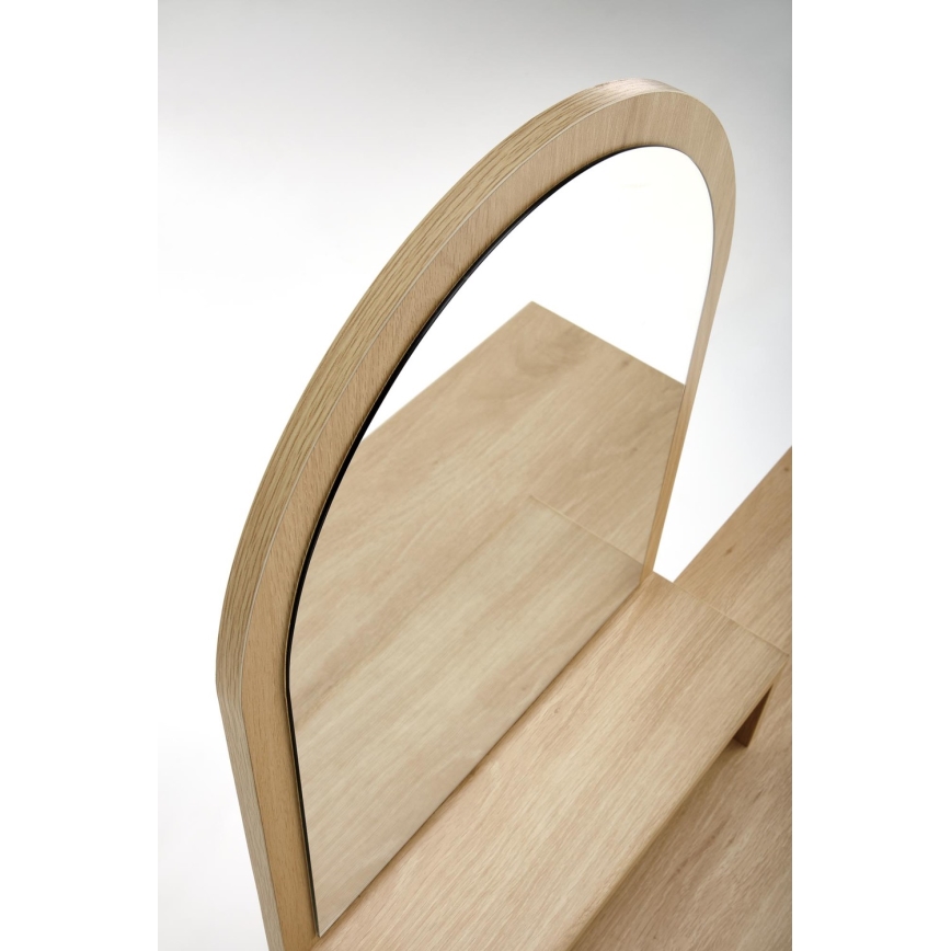 Öltözködő asztal CARMEN 136x104 cm bézs/fekete