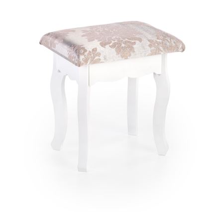 Öltözködő asztal SARA 80x130 cm + stool 45x37 cm fehér