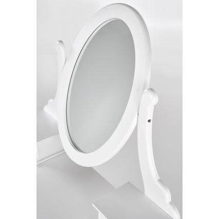 Öltözködő asztal SARA 80x130 cm + stool 45x37 cm fehér