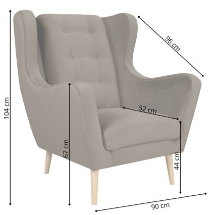 OMI XXL szürke fotel