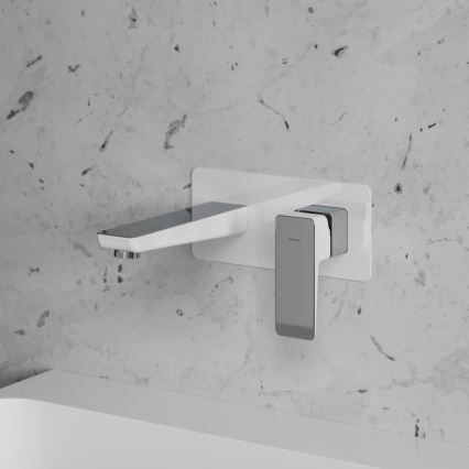 OMNIRES PM7415CRB - Beépíthető mosdócsaptelep PARMA fényes króm/fehér